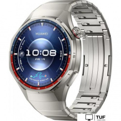 Умные часы Huawei Watch GT 6 Pro 46 мм (серебристый, с серебристым браслетом, международная версия)