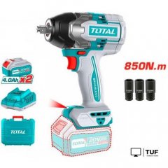 Гайковерт Total TIWLI2085 (с 2-мя АКБ, кейс)