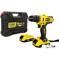 Дрель-шуруповерт Edon AD-12 1002010341 (с 2-мя АКБ, кейс, набор оснастки)