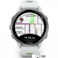 Умные часы Garmin Forerunner 970 47 мм (белый/зеленый)