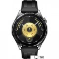 Умные часы Huawei Watch GT 6 46 мм (черный, с черным силиконовым ремешком, международная версия)