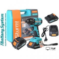 Винтоверт Sturm CD300H (с 2-мя АКБ, кейс)