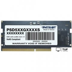 Оперативная память Patriot Signature Line 32ГБ DDR5 SODIMM 5600 МГц PSD532G56002S