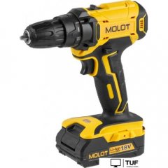 Дрель-шуруповерт Molot MBD 1815 Li 1335504 (с 2-мя АКБ, кейс)