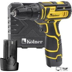 Дрель-шуруповерт Kolner KCD 12-2LC (с 2-мя АКБ, оснастка, кейс)