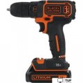 Дрель-шуруповерт Black & Decker BDCDC18B (с 2-мя АКБ, без кейса)