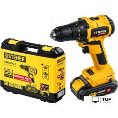 Дрель-шуруповерт Steher CDB-200-1 (с 1-им АКБ, кейс)