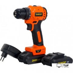Дрель-шуруповерт Энкор ДША-20ЛБ 50028 (с 2-мя АКБ, кейс)