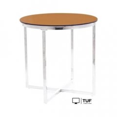 Журнальный столик Signal Crystal B (дымчатый янтарь/серебряный)