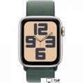Умные часы Apple Watch SE 2 40 мм (алюминиевый корпус, звездный свет/зеленый, нейлоновый ремешок)