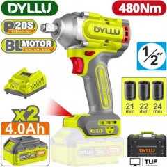 Гайковерт Dyllu DTCD1B483 (с 2-мя АКБ, кейс)