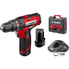 Дрель-шуруповерт Зубр Мастер ДШЛ-125-22 (с 2-мя АКБ, кейс)