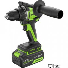 Дрель-шуруповерт Greenworks GD24DD90 3707507CUB (с 1-им АКБ)