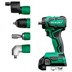 Дрель-шуруповерт Hikoki DS18DDQ WSZ (с 2-мя АКБ, кейс)
