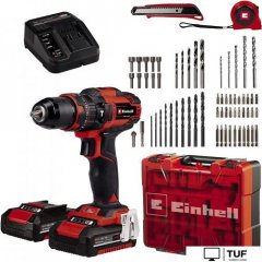 Ударная дрель-шуруповерт Einhell TE-CD 18/40 Li-i +64 4513992 (с 2-мя АКБ, кейс)