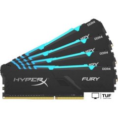 Оперативная память HyperX Fury RGB 4x16GB DDR4 PC4-24000 HX430C16FB4AK4/64