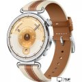Умные часы Huawei Watch GT 6 41 мм (серебристый, с коричневым кожаным ремешком, международная версия)