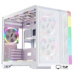 Корпус 1stPlayer VT6 (с тремя вентиляторами FS7, белый)