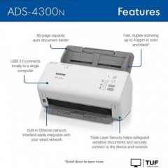 Сканер Brother ADS-4300N