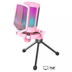 Проводной микрофон FIFINE A6V (розовый)