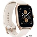 Умные часы Amazfit GTS 4 (золотистый, с белым ремешком из фторэластомера)