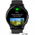 Умные часы Garmin Venu 3 (черный, с силиконовым ремешком)