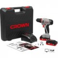 Дрель-шуруповерт Crown CT21081H-2 BMC (c 2-мя АКБ, кейс)