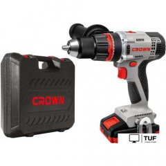Ударная дрель-шуруповерт Crown CT21076HMX-2 BMC (с 2-мя АКБ, кейс)