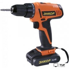 Дрель-шуруповерт Энкор ДША-2 14.4ЭР/10Л 50024 (с 2-мя АКБ 1.5 Ah)