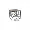 Журнальный столик Signal ESCADA B III (серый мрамор/черный 55/55)