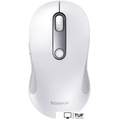 Мышь Baseus F02 Ergonomic Wireless Mouse (белый, без батарейки в комплекте)