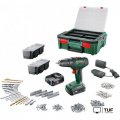 Дрель-шуруповерт Bosch UniversalDrill 18V 06039d4003 (с 2-мя АКБ 1.5 Ач, набор оснастки, кейс)