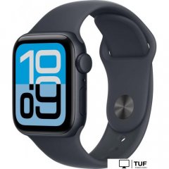 Умные часы Apple Watch SE 3 40 мм (алюминиевый корпус, полуночный/полуночный, спортивный силиконовый ремешок M/L)