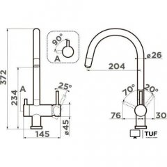 Смеситель Omoikiri Yamada-P-BL (черный)