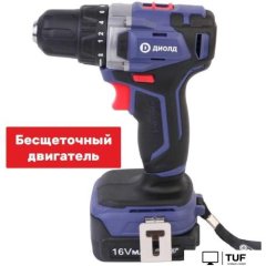 Дрель-шуруповерт ДИОЛД ДЭА-16Л-08 (с 2-мя АКБ, кейс)