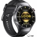Умные часы Huawei Watch GT 6 Pro 46 мм (черный, с черным силиконовым ремешком, международная версия)