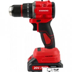 Ударная дрель-шуруповерт StarWind CDB20-2.0/2HS1 (с 2-мя АКБ, кейс)