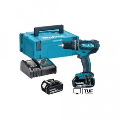 Ударная дрель-шуруповерт Makita DHP482RTJ (с 2-мя АКБ, кейс)