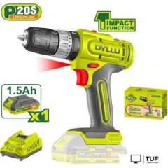 Ударная дрель-шуруповерт Dyllu DTCDP521 (с 1-им АКБ)