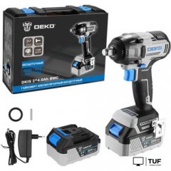 Гайковерт Deko DKIS20 063-4432 (с 2-мя АКБ, кейс)