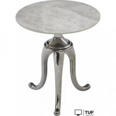 Журнальный столик Signal Snake (белый/серебряный)