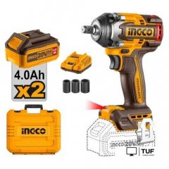 Гайковерт Ingco CIWLI2085 (с 2-мя АКБ, кейс)