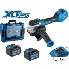 Угловая шлифмашина Bull CSG 1812-1 SR XLTpro Xcase 1333998 (с 2-мя АКБ, кейс)