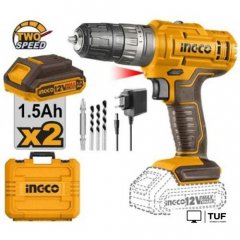 Ударная дрель-шуруповерт Ingco CIDLI1228 (с 2-мя АКБ, кейс)